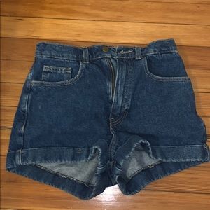American Apparel high-rise Jean shorts